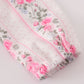Pink floral print ruffle bubble