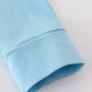 Blue ghost pumpkin embroidery top
