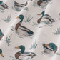 Green duck print rufle dress