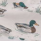Green duck print rufle dress
