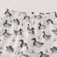 Green duck print pants set