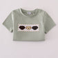 Puppy embroidery smocked pants set
