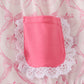 Pink bow tie pumpkin print bubble
