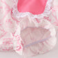 Pink bow tie pumpkin print bubble