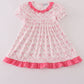 Pink bow tie pumpkin print dress