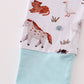 Blue family farm pajamas bamboo pants set