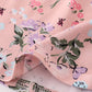 Purple floral print bamboo dress