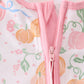 Pink pumpkin bamboo pajamas romper
