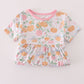 Pink pumpkin bamboo dress