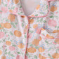 Pink pumpkin bamboo mom pajamas set