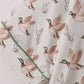 Green duck print bamboo mom pajamas set