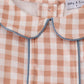 Orange gingham pants set