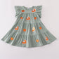 Sage pumpkin cake sequin tiered ruffle dress