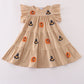 Cream turkey sequin tiered ruffle dress
