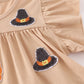 Cream turkey sequin tiered ruffle dress