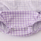 Lavender ribbon lace embroidery gingham bubble