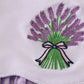Lavender ribbon lace embroidery gingham bubble