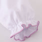 Lavender ribbon lace embroidery gingham dress