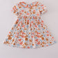 Floral print smocked dress