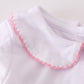 Pink bow smocked bloomer set
