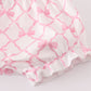 Pink bow smocked bloomer set
