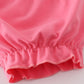 Pink rose hand smocked bloomer set