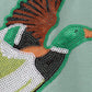 Sage duck sequin mom&me top
