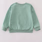 Sage duck sequin mom&me top