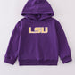 LSU glitter hoodie top