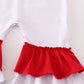 Ohio glitter ruffle romper