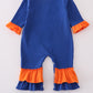 Florida glitter ruffle romper