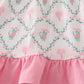 Pink golf print ruffle dress