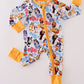 Character print bamboo pajamas romper
