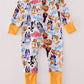 Character print bamboo pajamas romper