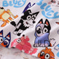 Character print bamboo 2pc pajamas set