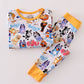 Character print bamboo 2pc pajamas set