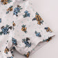 Blue floral print bamboo dress
