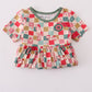 Checkered bamboo dress