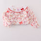 Red bow smocked dress