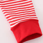 Red football applique top