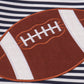 Navy football applique top