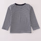 Navy football applique top