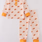 Cream sweet as pie print pajamas set