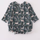 Camouflage hunting deer applique ruffle bubble