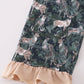 Camouflage hunting deer ruffle pants set