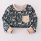 Camouflage hunting deer pajama set
