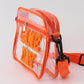 Orange GAME DAY french knot single-shoulder bag