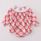 Red santa claus smocked bubble