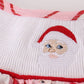 Red santa claus smocked bubble