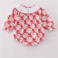 Red santa claus smocked bubble
